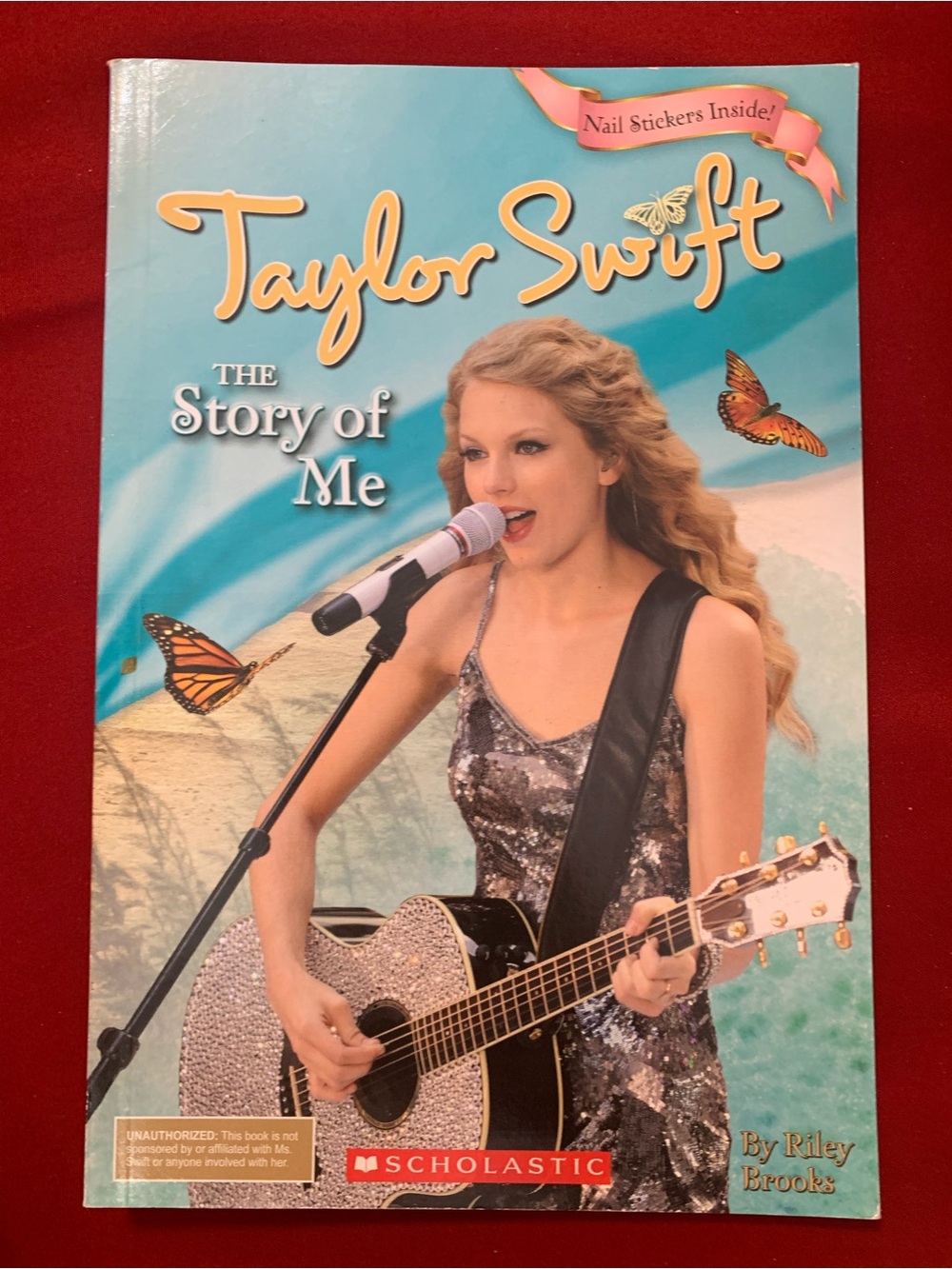 Taylor Swift Sticker Sheet with Pink, Red, Blue and Black Icons